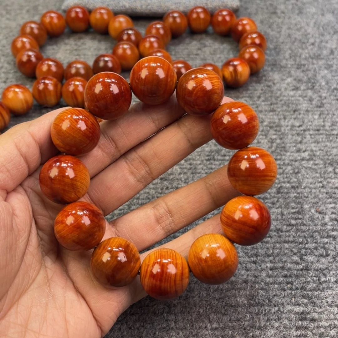 【闪购商品】柏木（崖柏）周年庆，2.0柿红玉化透光，甜奶香