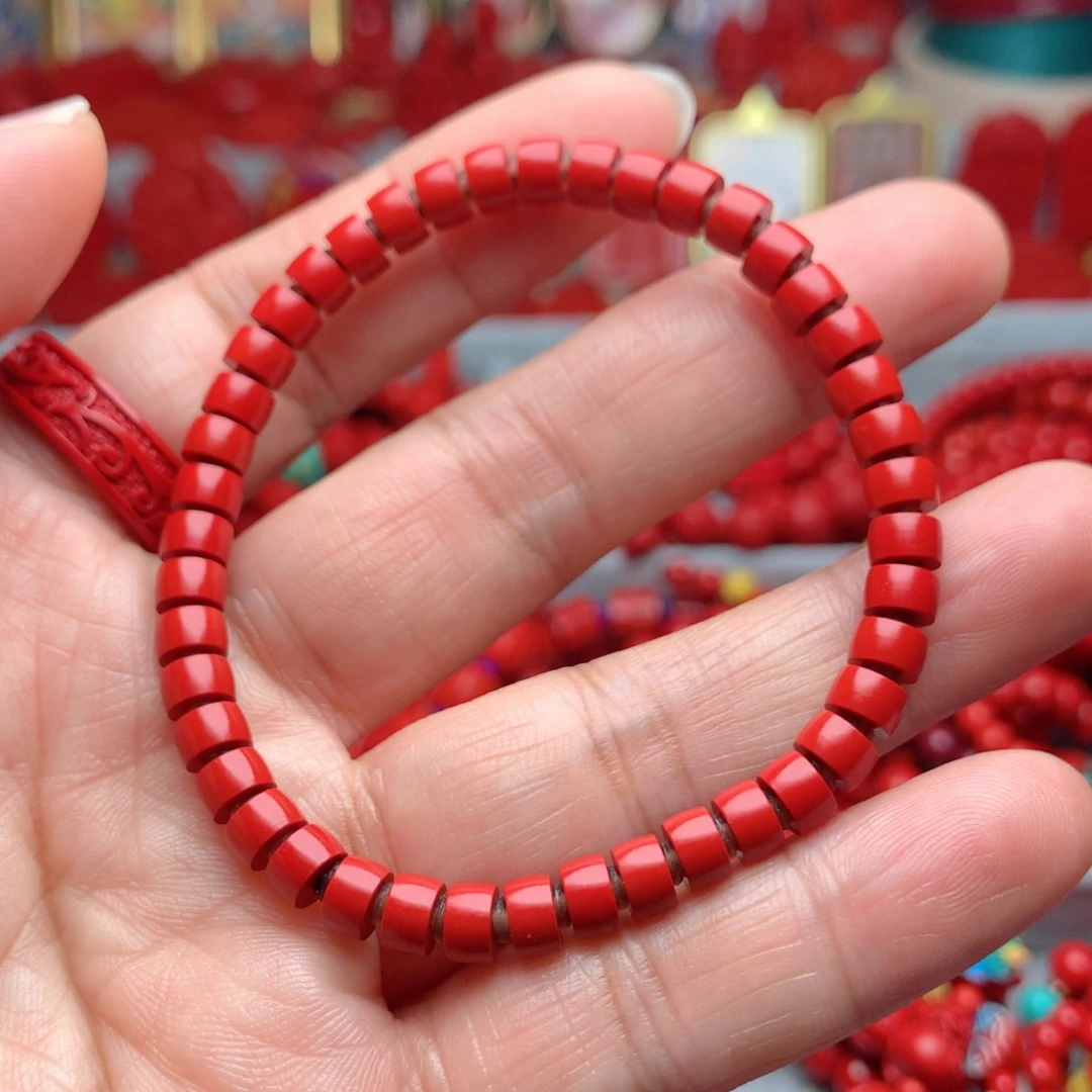 天然辰砂工艺品朱砂手串