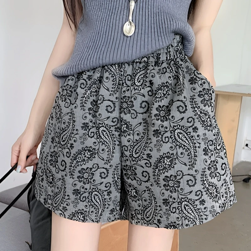 大码休闲夏季夏天薄款松紧高腰显瘦大码短裤胖mm爆款宽松新款