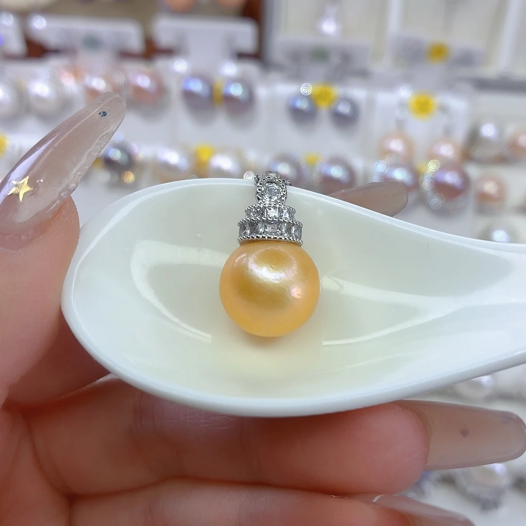 颈饰合金淡水珍珠