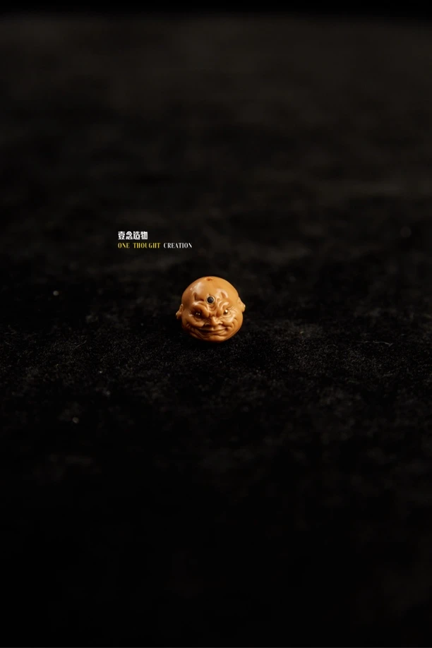 【沐兮出品】猴头单籽 精雕镶嵌款