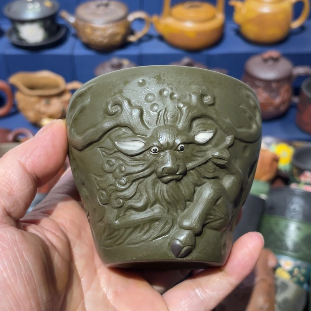 原矿紫砂手工主人杯