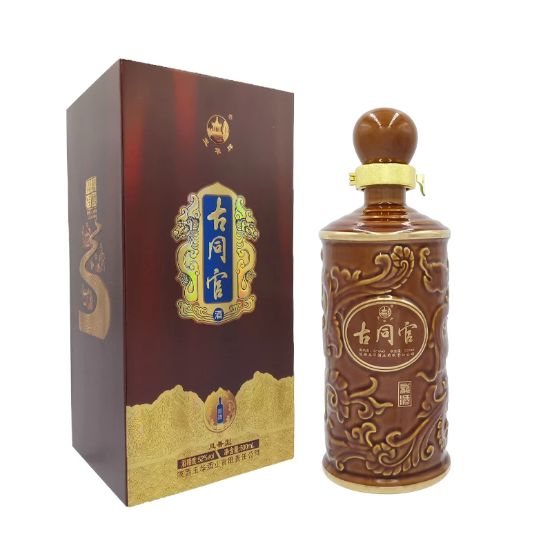 玉华玉华古同官龙酒纯粮食酿造高端52度45度凤香型白酒45-52度500