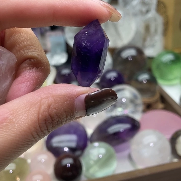 珠宝半成品银S925镶嵌紫晶100