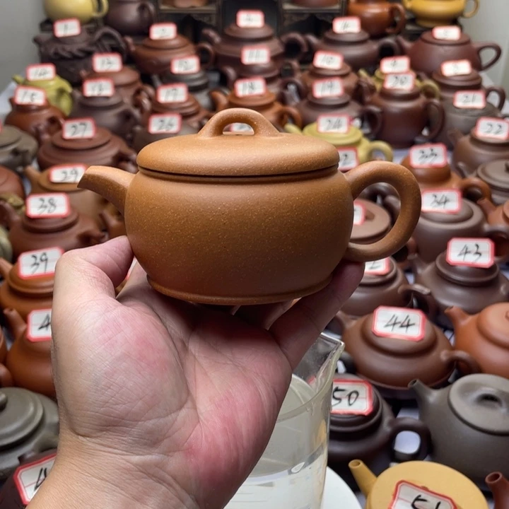 紫砂茶壶宜兴紫砂半手工