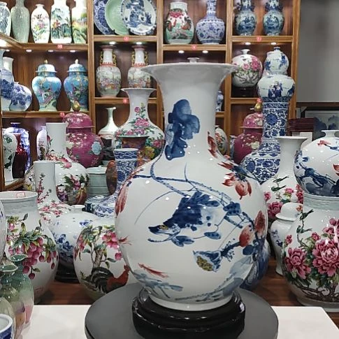 瓶景德镇陶瓷花瓶子