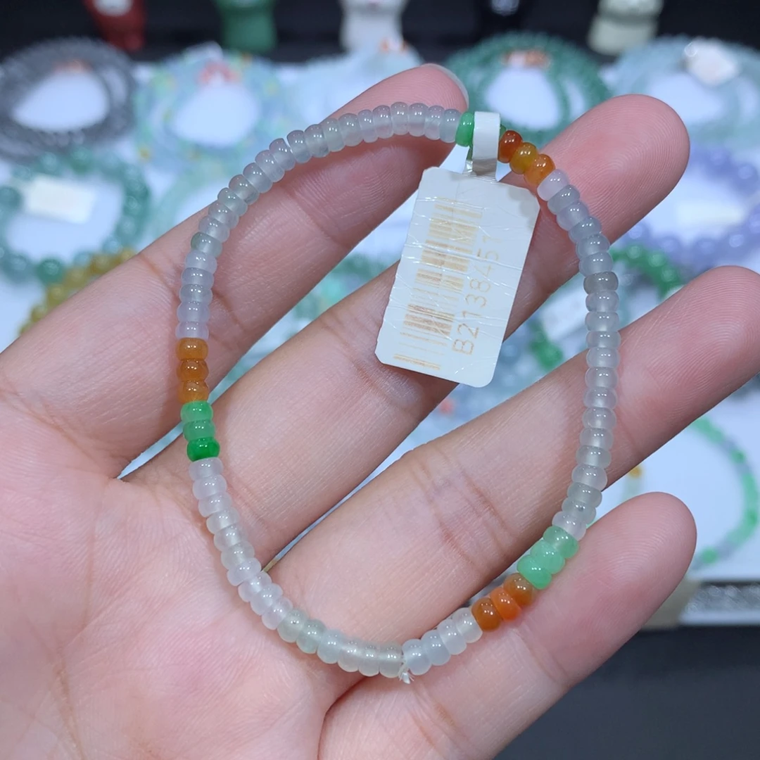 未镶嵌手串翡翠天然