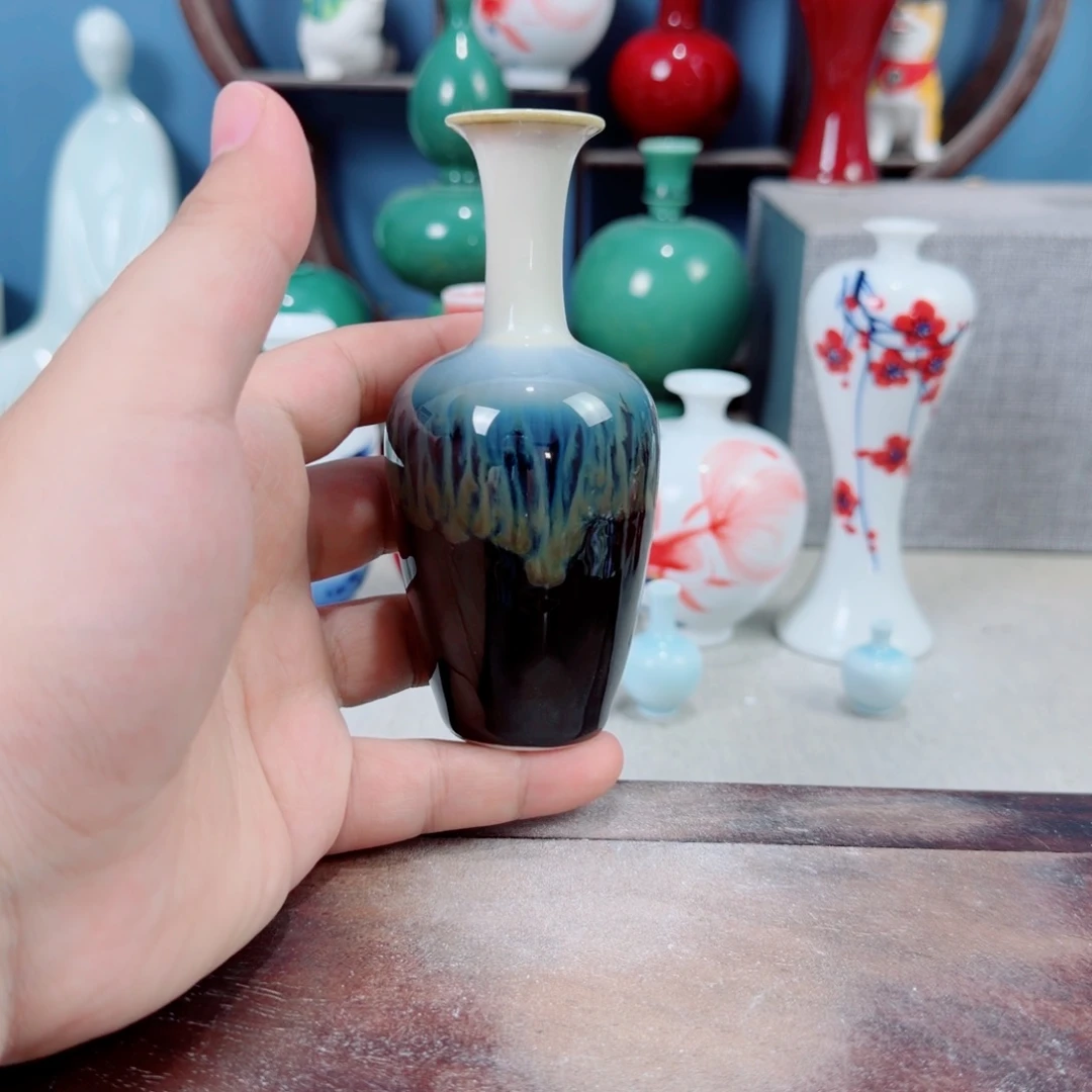 陶瓷手工小花器摆件