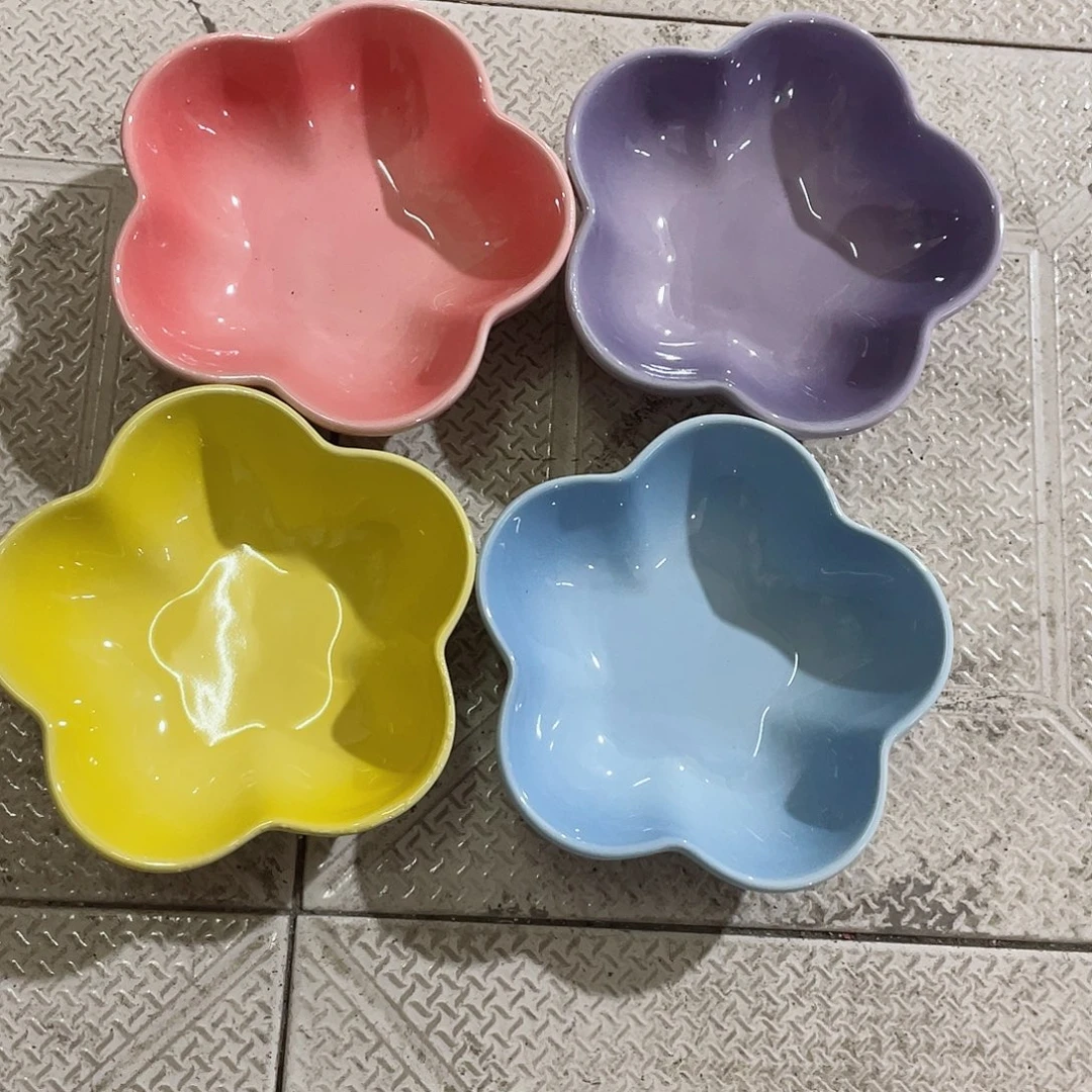 瓷微瑕陶瓷餐具家用 两个