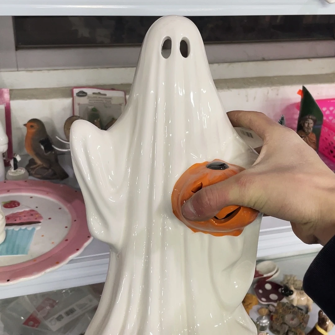 摆件  裂。 封釉。