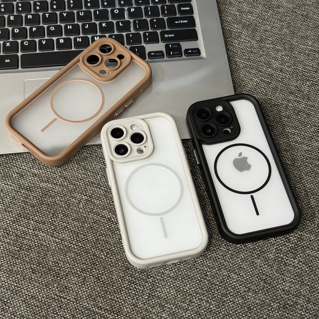 雅天立磨砂天使眼磁吸壳适用iPhone16/15promax手机壳苹果14/1312