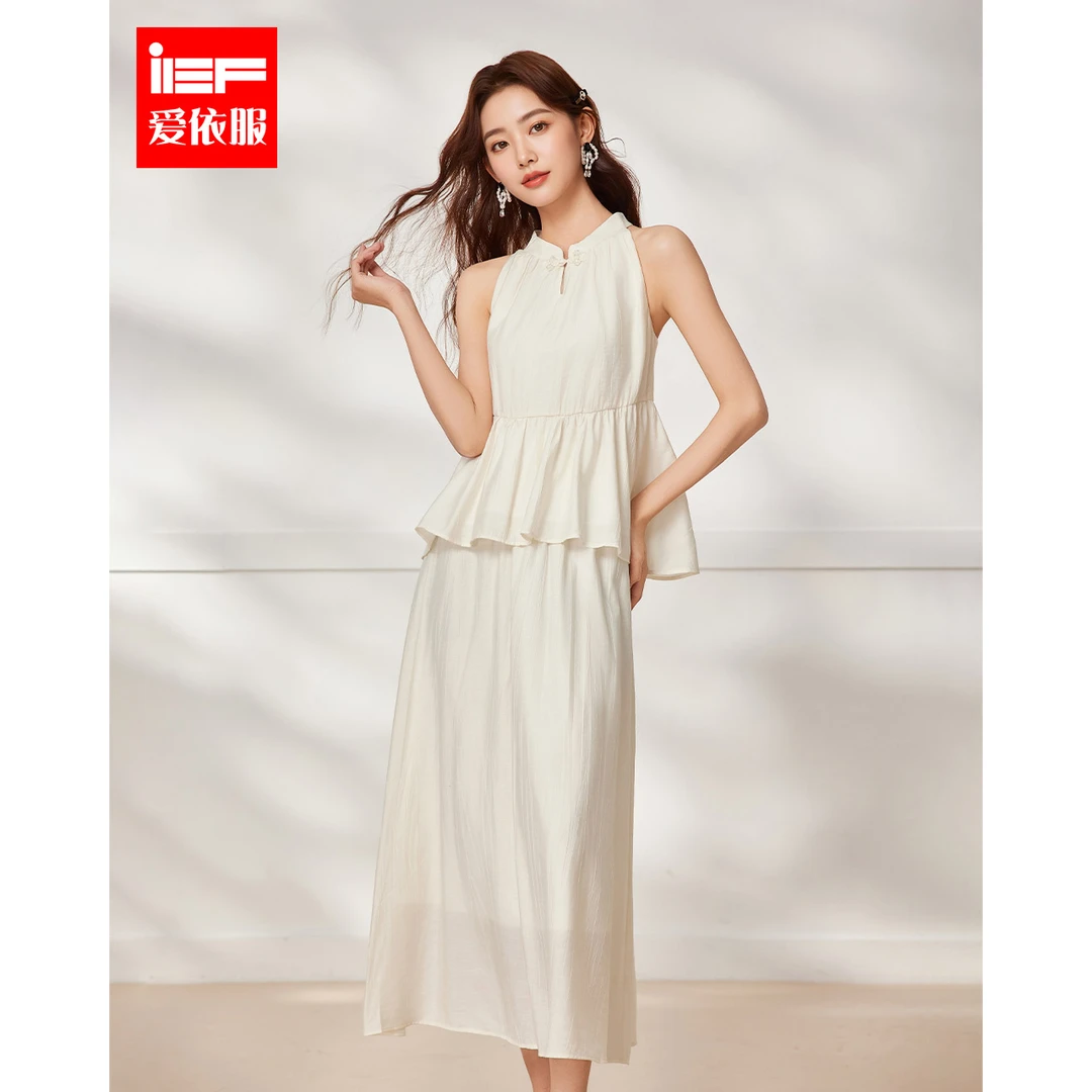 IEF/爱依服时尚套装2025夏季新款法式清冷感气质通勤百搭上下套裙