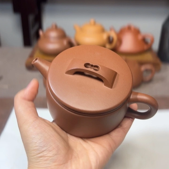 紫砂茶壶汉瓦台西紫泥220