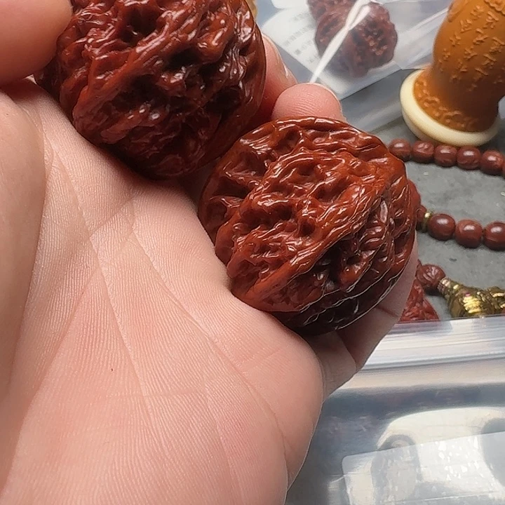 吊坠文玩核桃虎头088