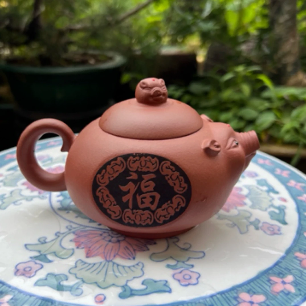 实力派艺人早期福猪紫砂壶茶壶紫砂茶壶仿生生肖紫砂壶猪壶