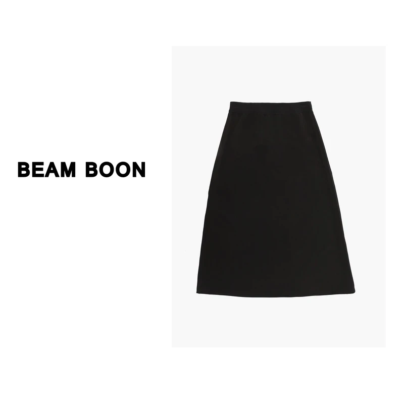 Beam Boon | 琉璃月光~醋酸优雅缎面开叉显瘦半身长裙