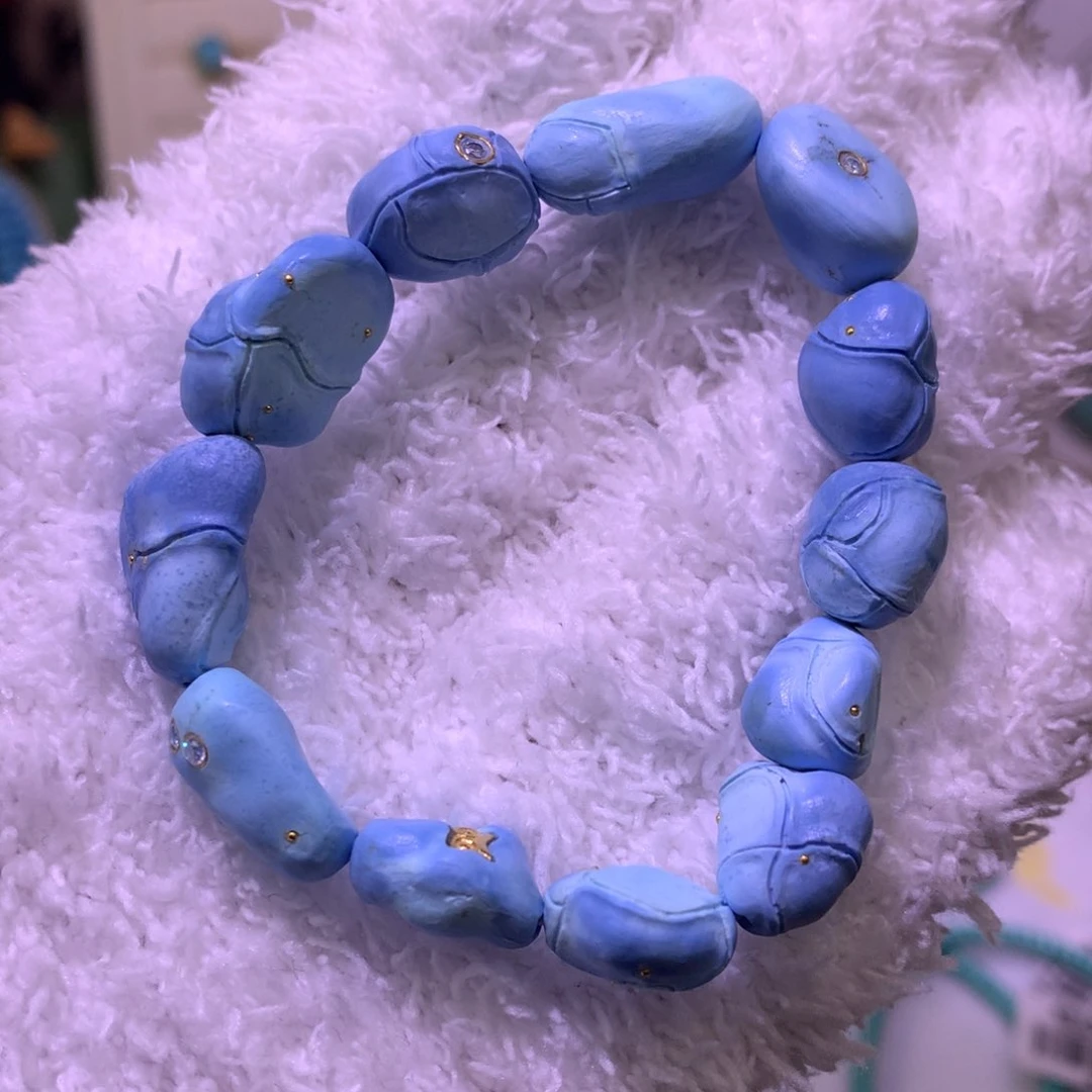 绿松石珠宝奇石未镶嵌爆裂珠