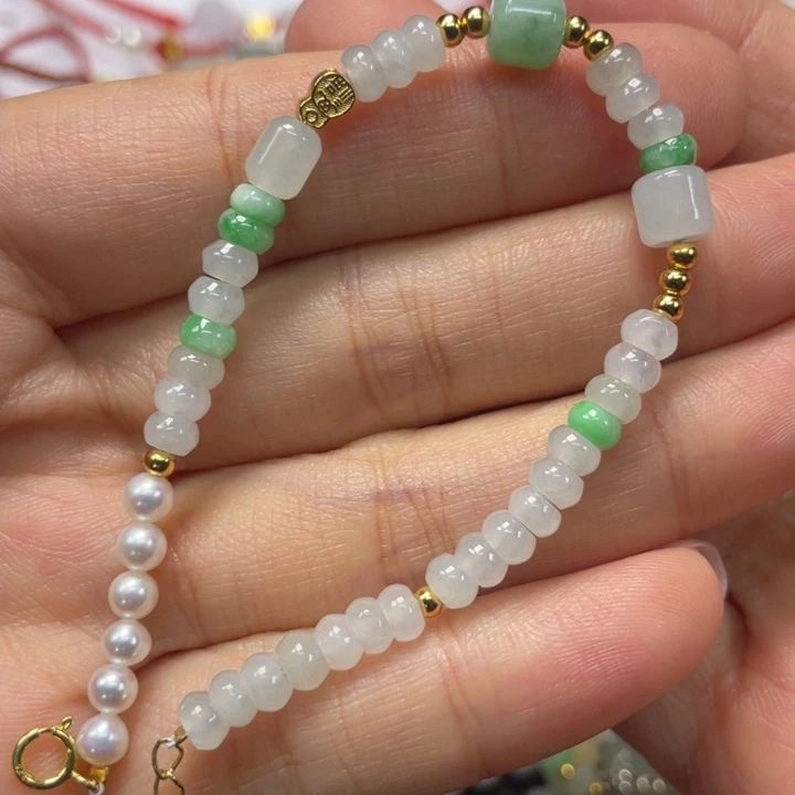 翡翠银S925镶嵌手链79999999