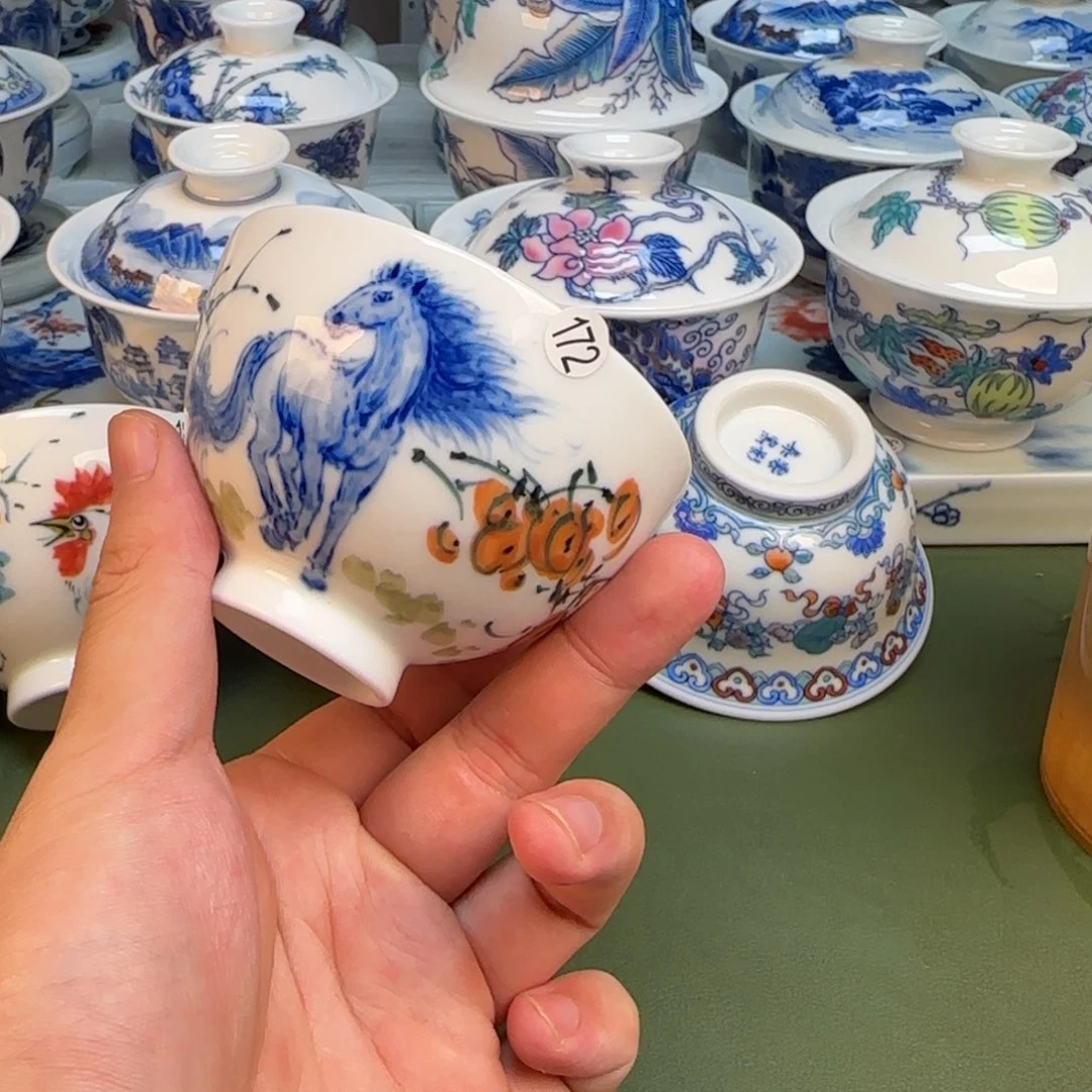 彦祖纯手工手绘茶具172