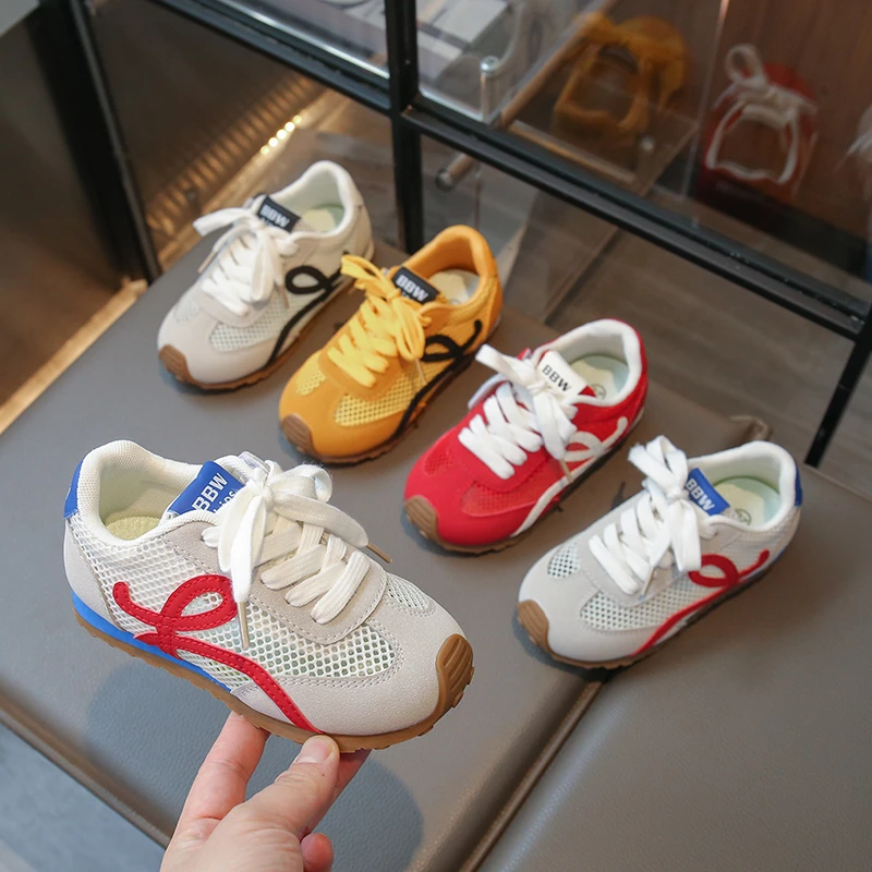 儿童阿甘鞋魔术贴运动板鞋百搭男童时尚拼色休闲软底运动跑步鞋子