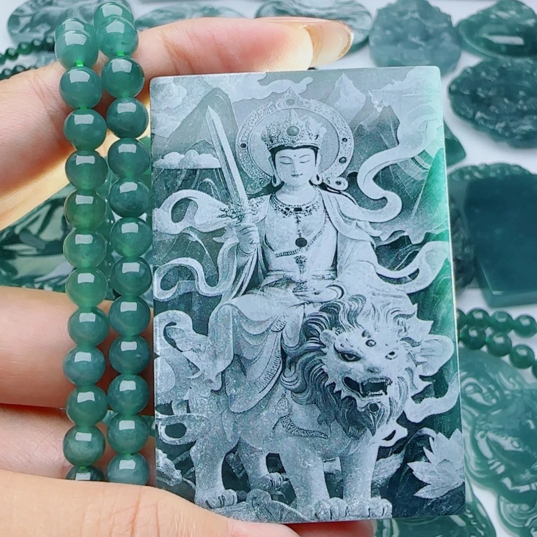 颈饰未镶嵌翡翠多样性发货天然的A货翡翠