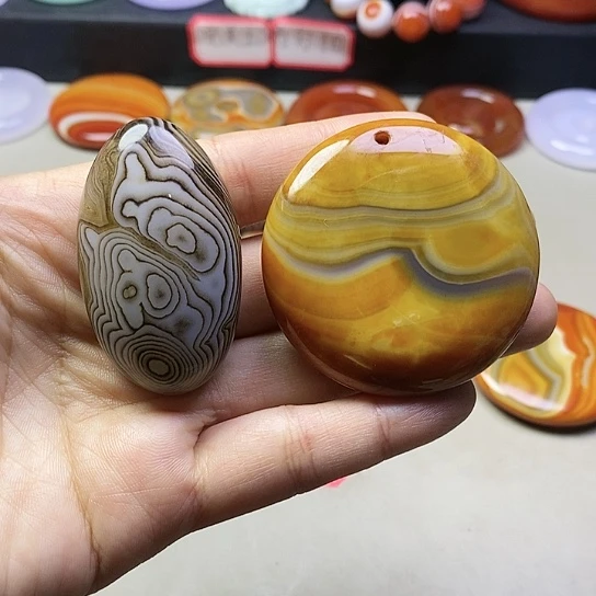 玛瑙/玉髓吊坠(不含链)未镶嵌丽****）