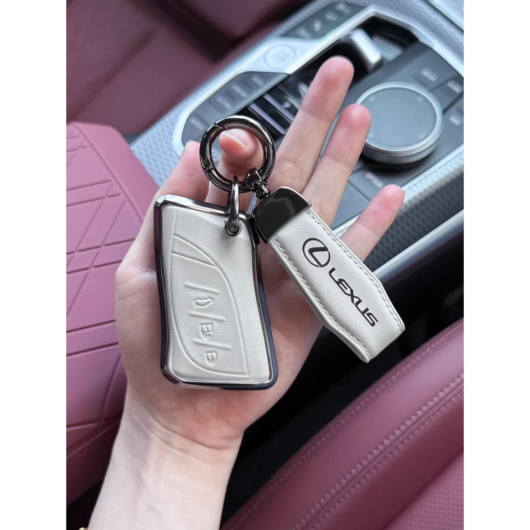适用于雷克萨斯ES300h钥匙套NX汽车壳RX男UX高级感LS真皮IS包扣女