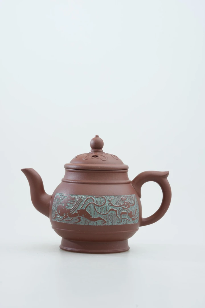 冠砂甄选 HTX29 庐鼎 200cc 紫砂茶壶