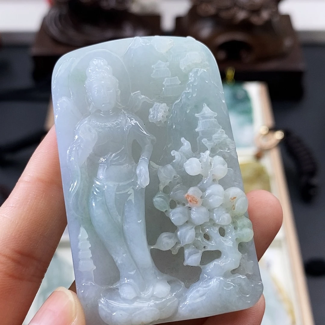 颈饰未镶嵌翡翠缅甸翡翠a货