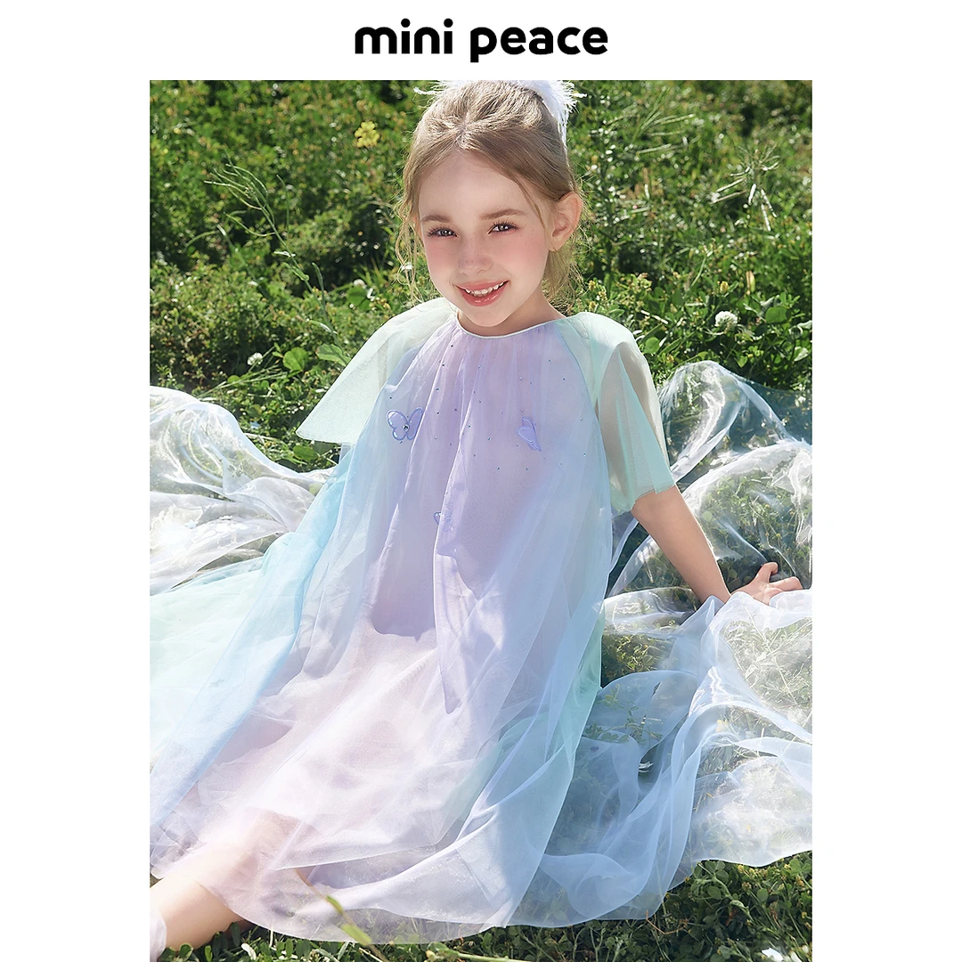 【公主系列】MINIPEACE太平鸟童装女童连衣裙夏季渐变网纱公主裙