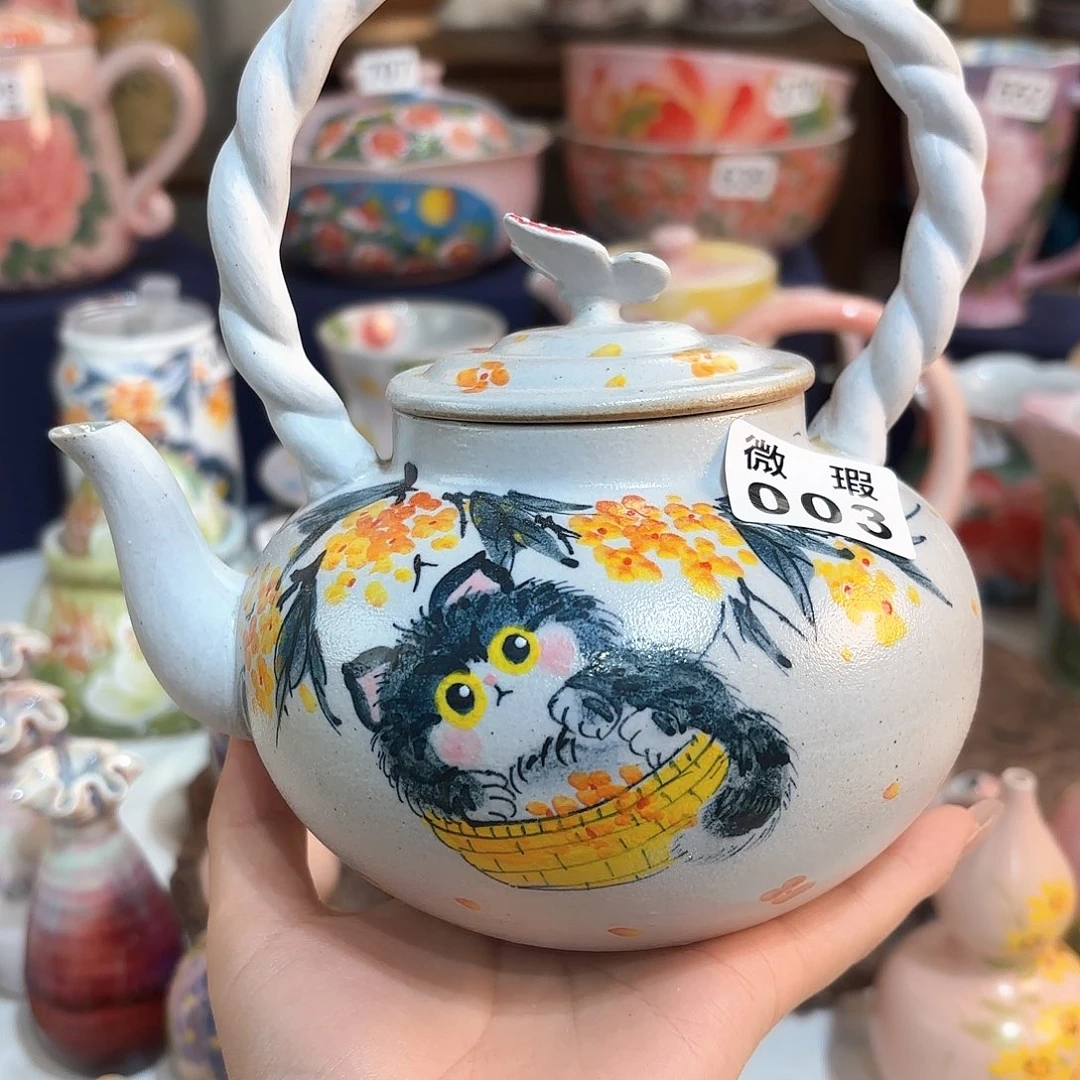 小***妃景德镇手绘高温釉下彩陶瓷茶具