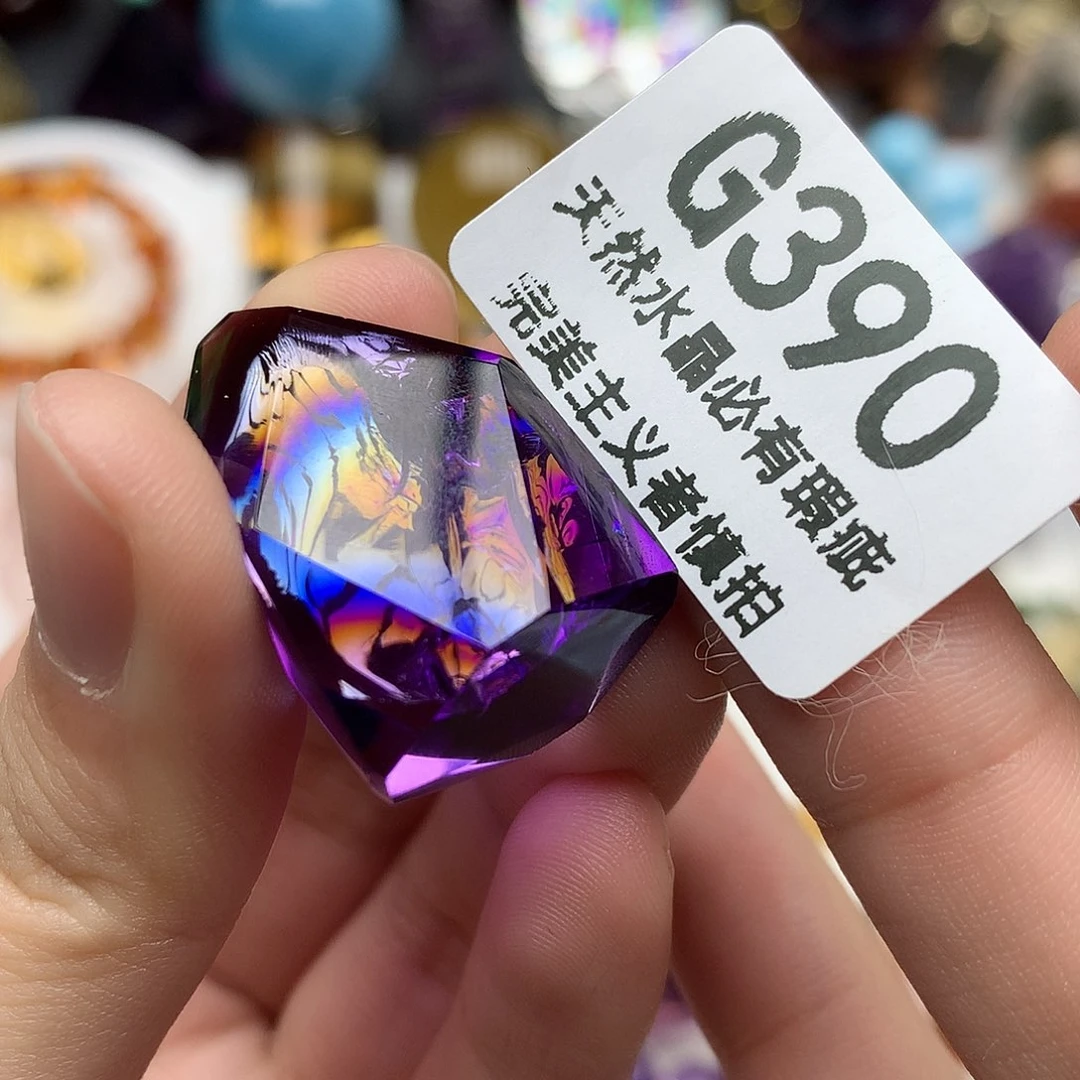 鬼***夜水晶珠宝半成品未镶嵌吊坠