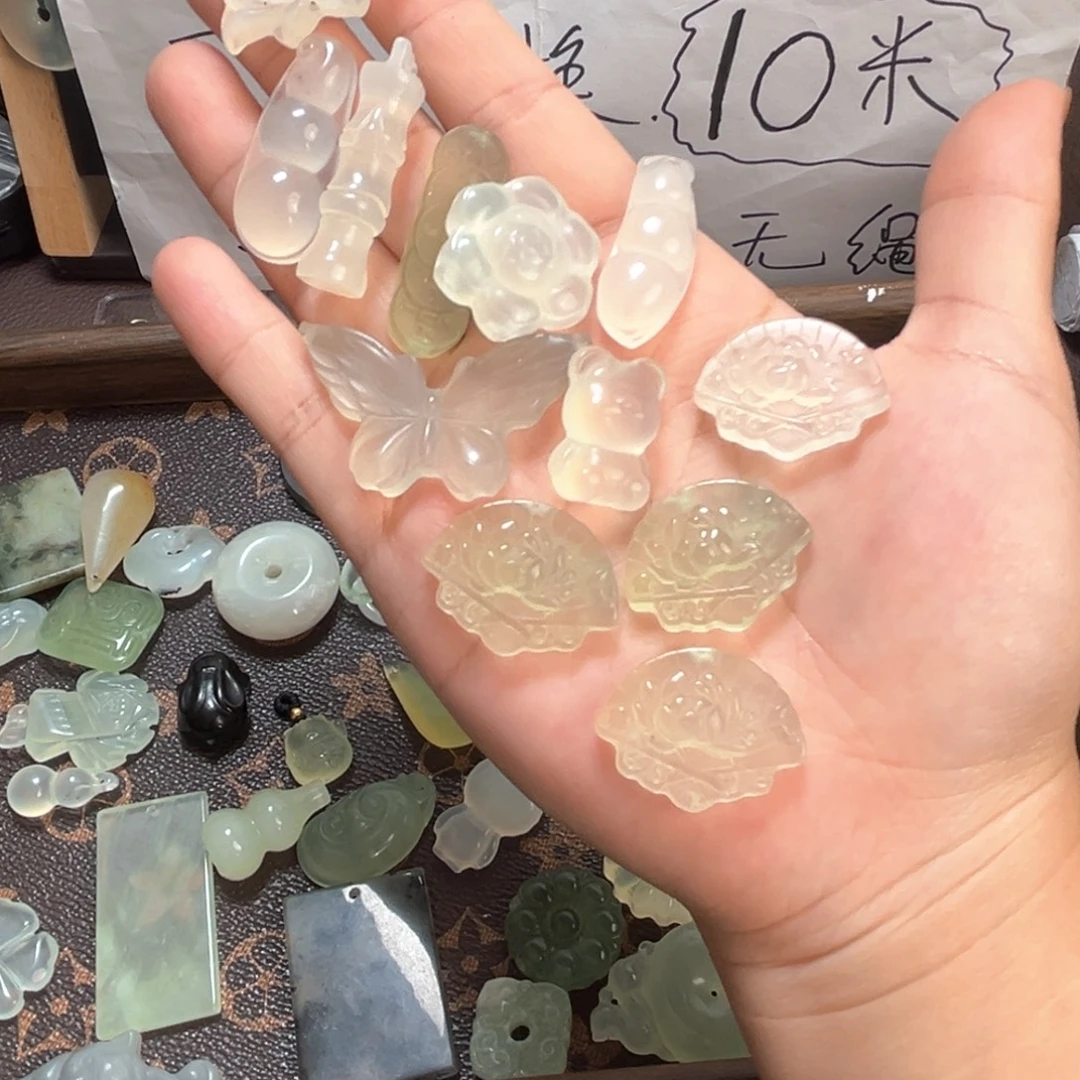蛇纹石玉未镶嵌吊坠(不含链)发其一不退不换满20包邮