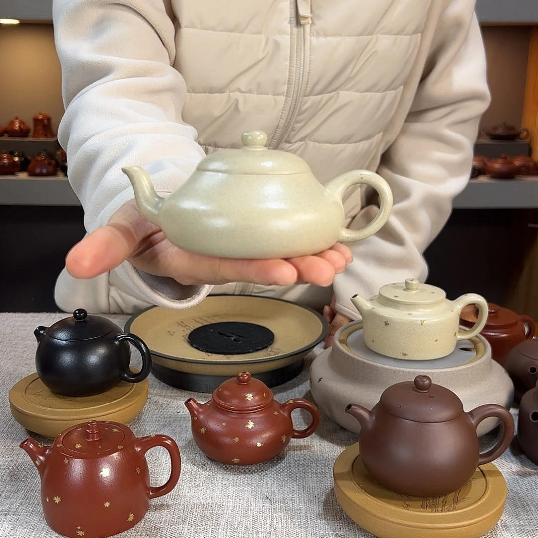 紫砂茶壶食*饭君德 本绿 160cc