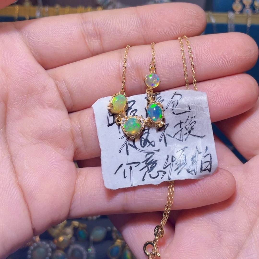 欧泊吊坠）银S925镶嵌手****7