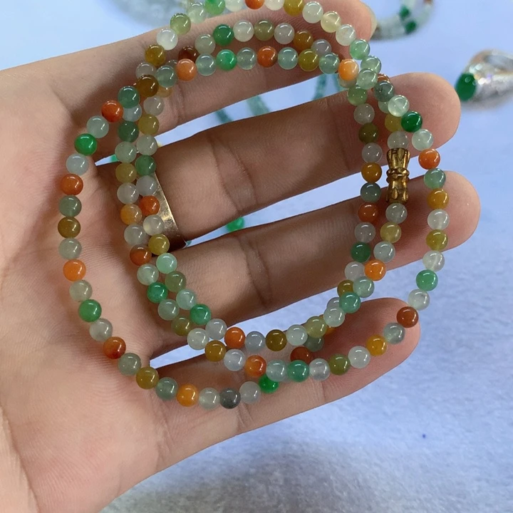 定制翡翠未镶嵌定制翡翠珠串