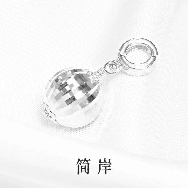 jeshore/简岸 吊坠925银 气质轻奢百搭糖果吊坠白金色