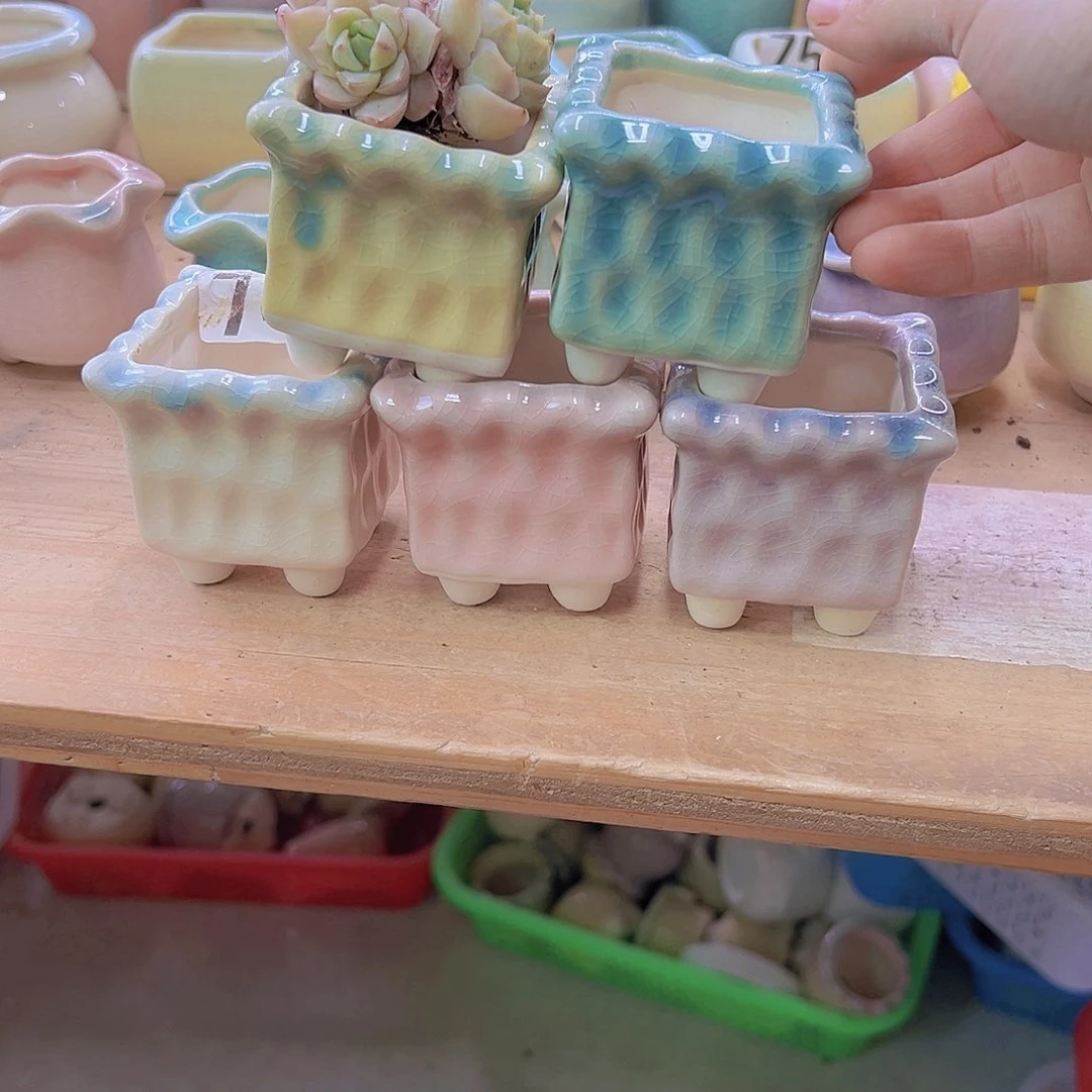 陶瓷花盆当场满12包邮