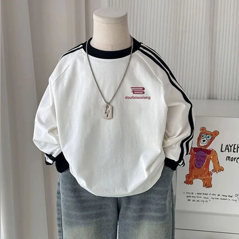 100%纯棉重磅新款长袖t恤男女学生韩版美式ins秋季宽松上衣爆款酷