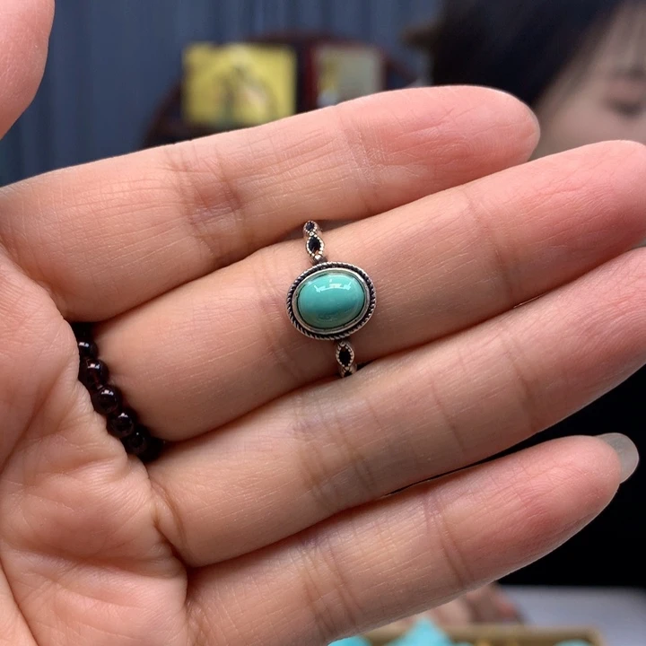 绿松石银S925镶嵌配饰