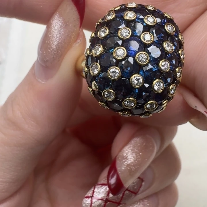 蓝宝石戒指未镶嵌