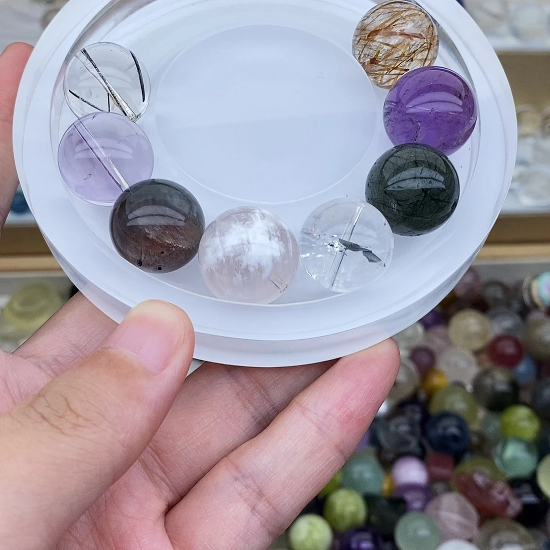 烟晶手链未镶嵌圈*