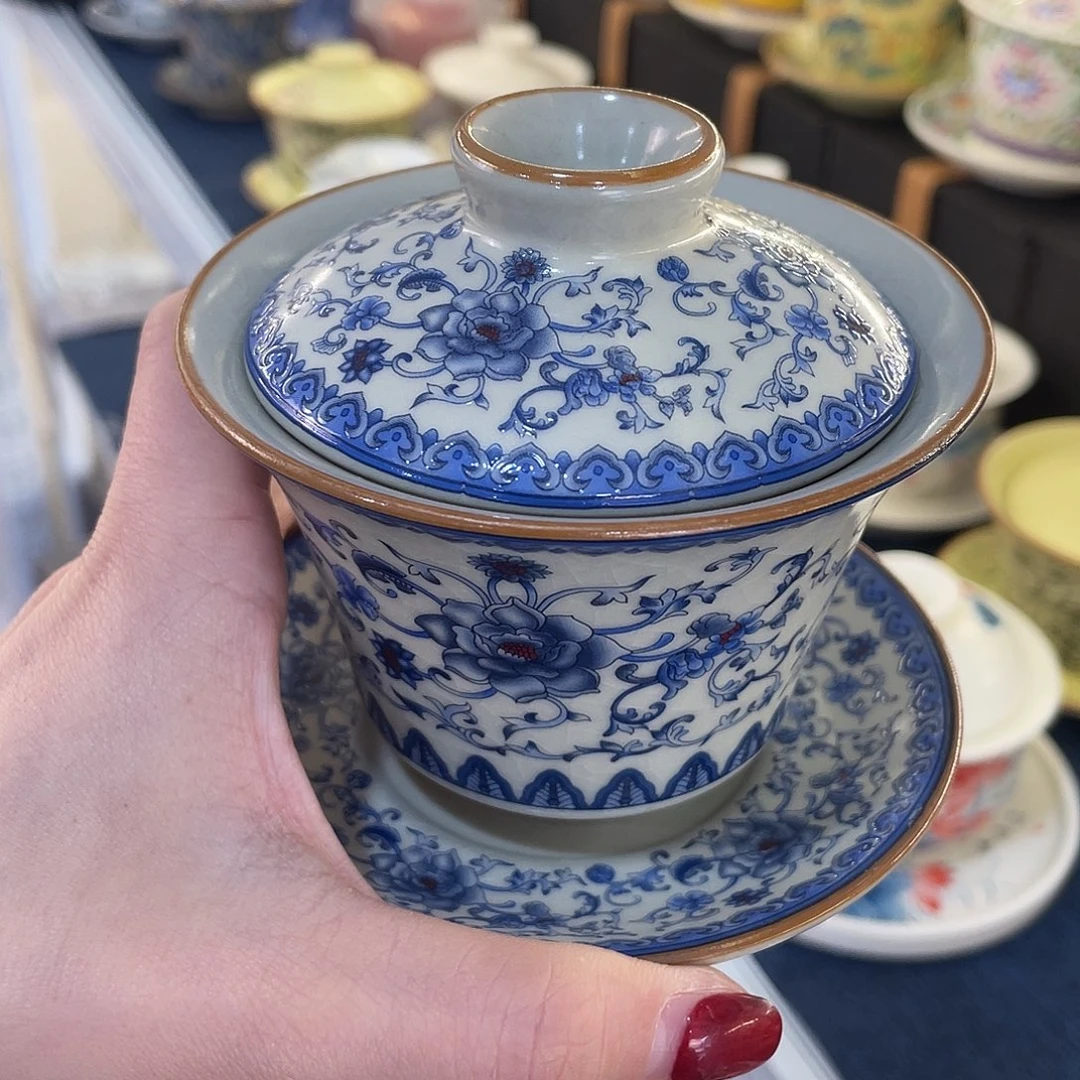 陶景德陶瓷盖碗茶具