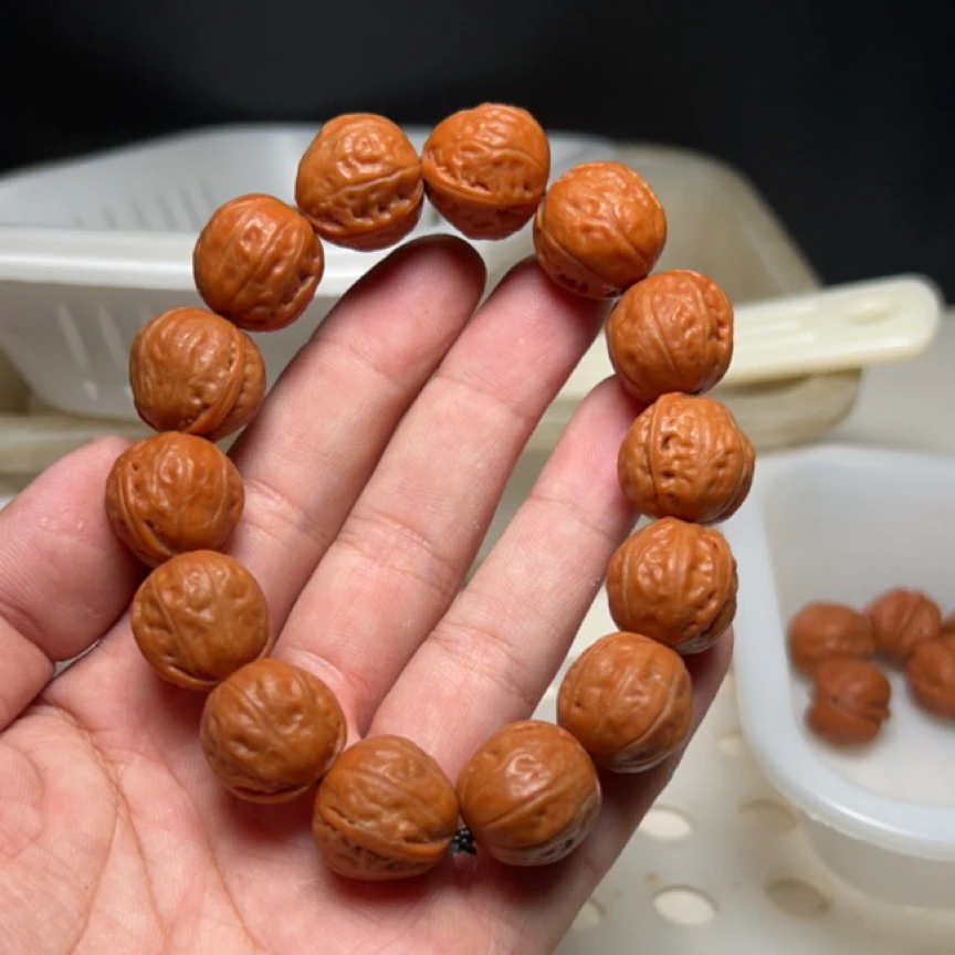 光头佛度手串野生小核桃