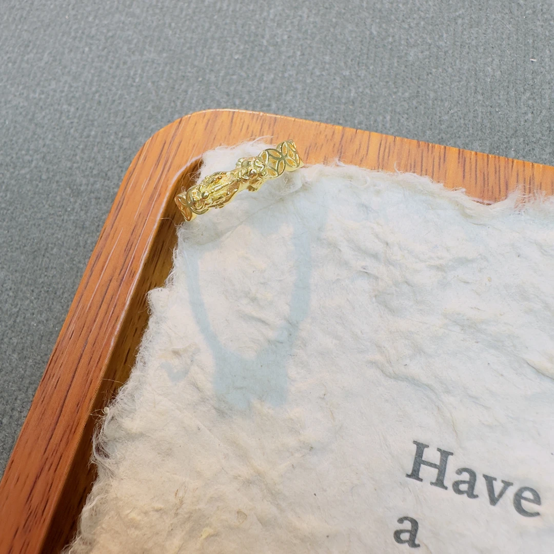 【丁老头甄选】铜钱貔貅戒指开口40107