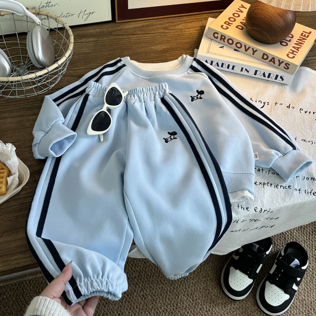 2025儿童卫衣套装秋新款男女童长袖长裤韩版洋气运动两件套时髦