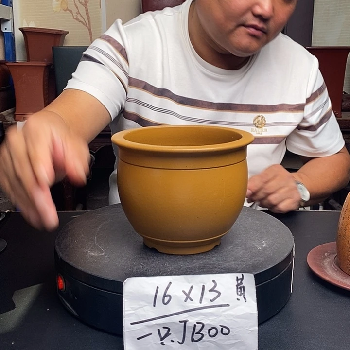 紫砂花盆货号一只JB00