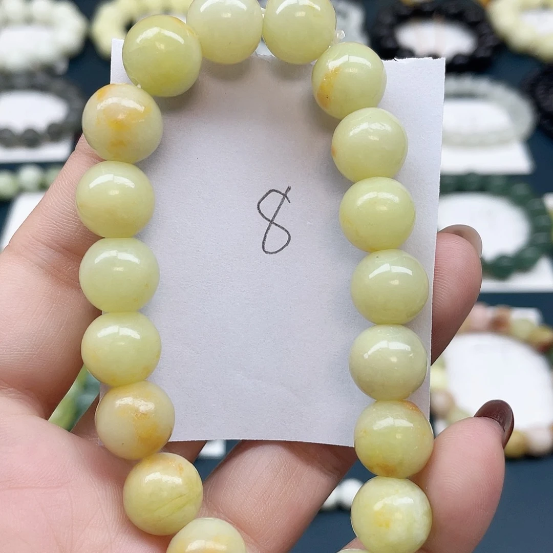 未镶嵌蛇纹石玉手链