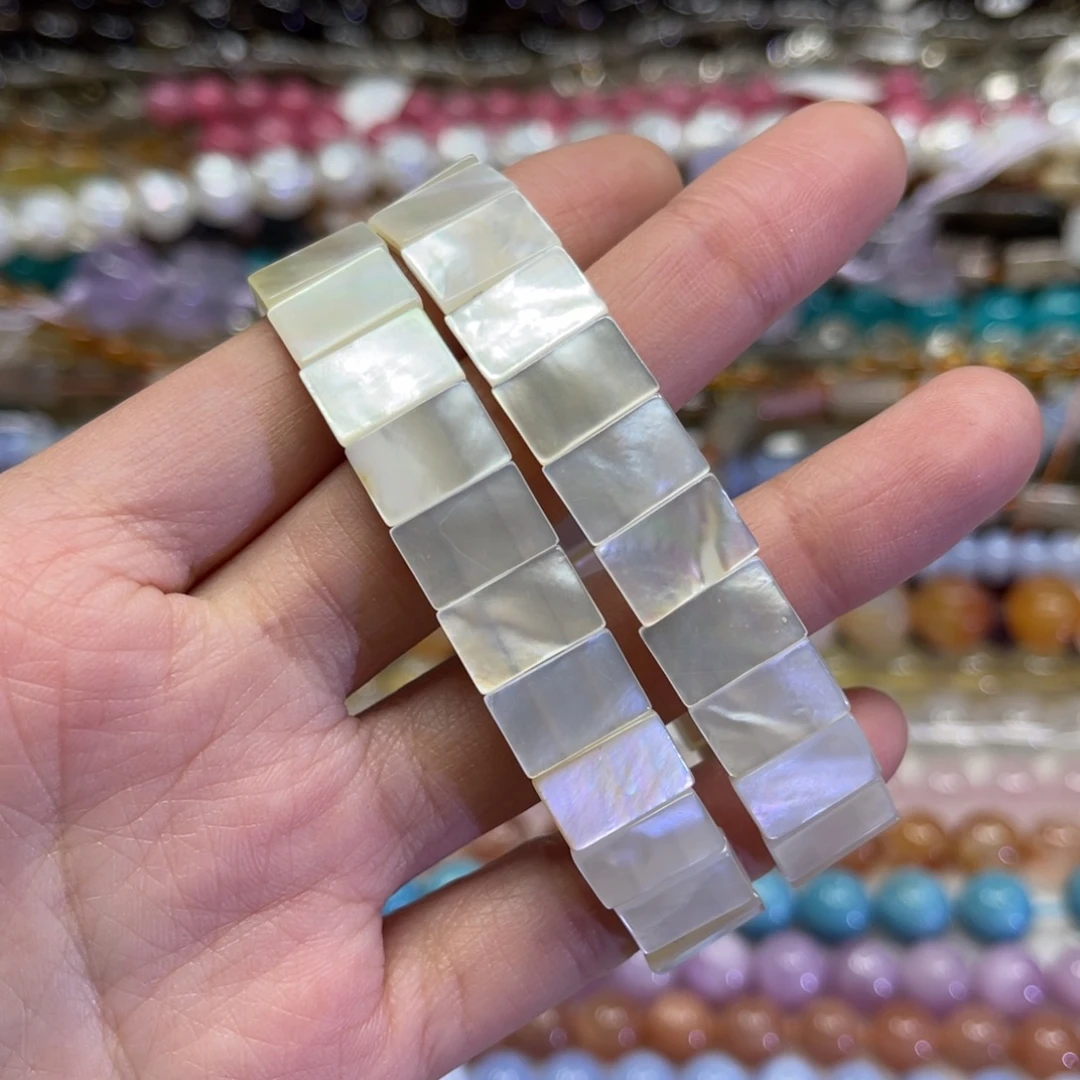 玛瑙/玉髓散珠天然白碟贝卡12