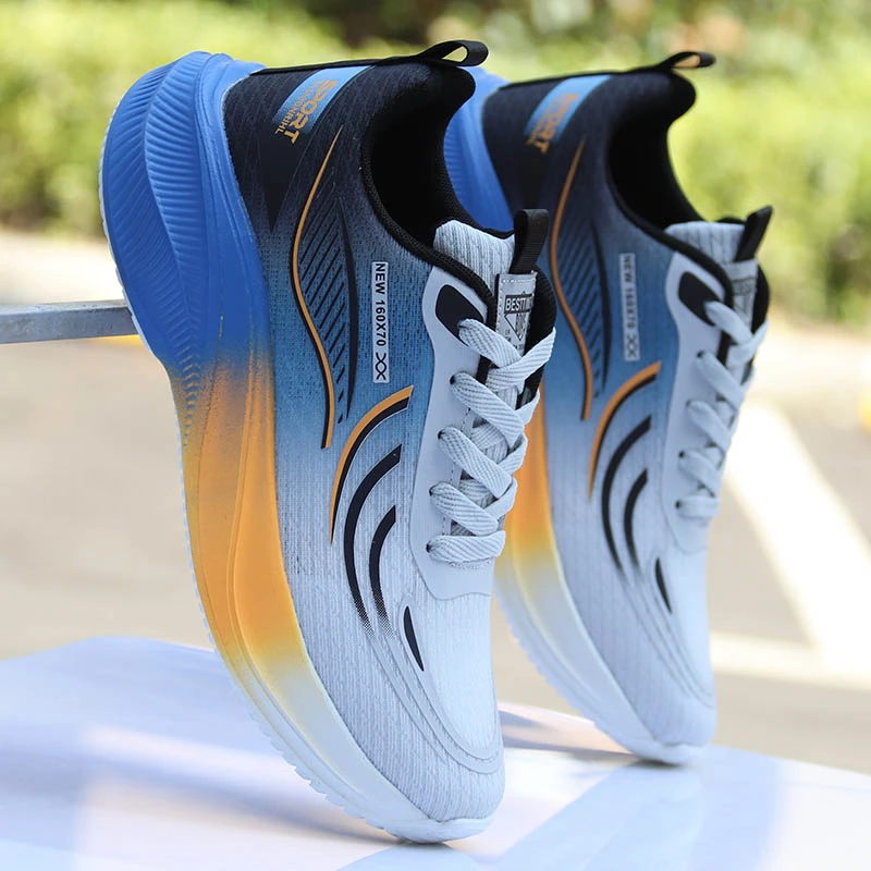 男士软底跑步鞋超轻运动鞋透气防臭男鞋耐磨防滑弹力减震旅游鞋子